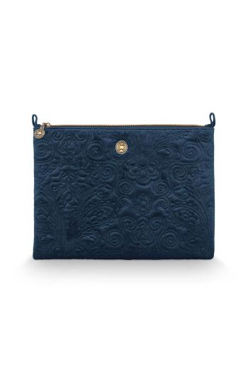 kosmetiktasche-flache-pouch-large-velvet-quiltey-days-blau-30x22x1-cm-pip-studio-velvet