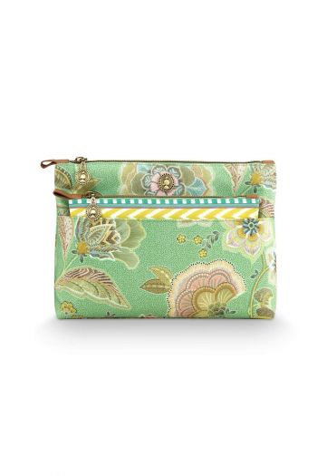 Pip-Studio-Caryn-Cosmetic-Bag-Combi-Matata-Green