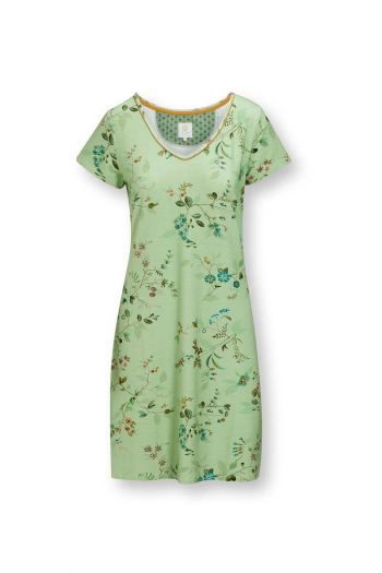 djoy-kurze-ärmel-nachthemden-kawai-blumen-hellgrün-zweigstellen-blätter-blumens-viscose-elasthan-pip-studio-bekleidung-xs-s-m-l-xl-xxl