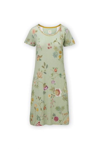 Pip-Studio-Nightdress-Short-Sleeve-La-Dolce-Vita-Light-Green-Wear