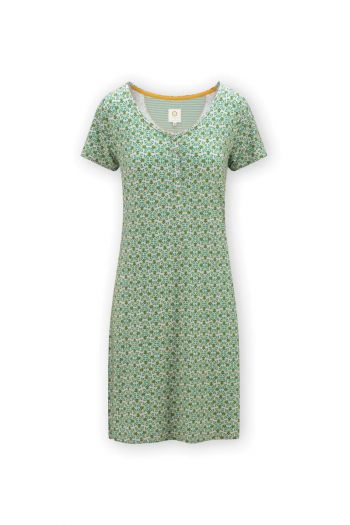 Pip-Studio-Nightdress-Short-Sleeve-Verano-Green-Wear