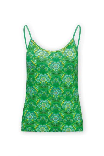 Pip-Studio-Sleeveless-Top-Fiesta-de-Flamencos-Green-Wear