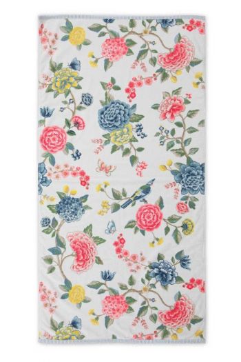 Bath-towel-xl-floral-white-70x140-good-evening-pip-studio-cotton-terry-velour