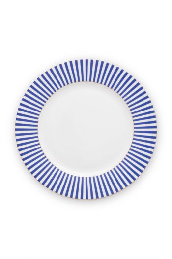 plate-royal-stripes-26.5-cm-6/24-blue-white-pip-studio-51.001.247