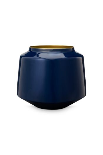 Vase-small-dark-blue-metal-royal-pip-studio-22x26-cm