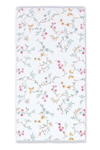 Bath-towel-xl-floral-white-70x140-les-fleurs-pip-studio-cotton-terry-velour