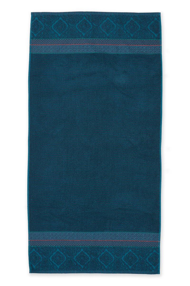 Bleu PIP Soft Zellige Dark Blue 100% coton Duschtuch Serviette gästetuch DK
