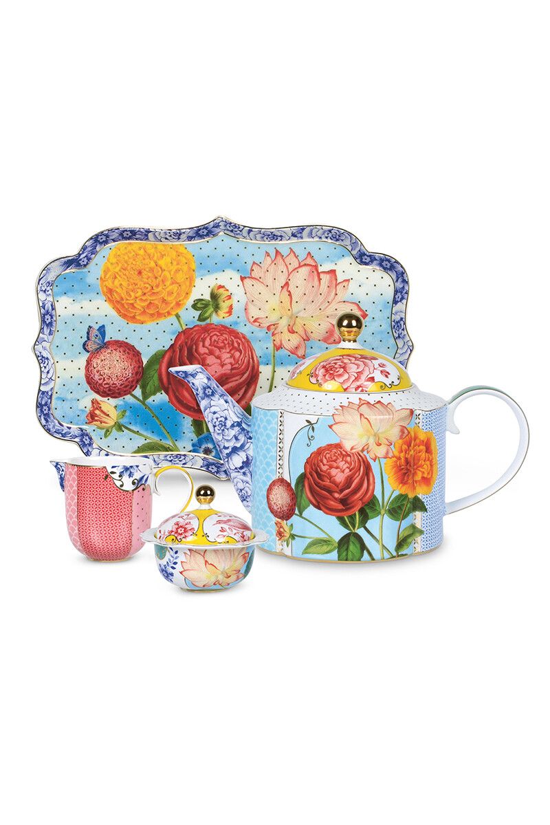 residentie rol Fysica Royal Multicoloured Thee Set/4 | Pip Studio the Official website