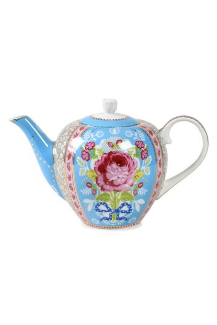 Tee-kanne-blau-floral-pip-studio-grosse-blume-goldene-details-51.005.020