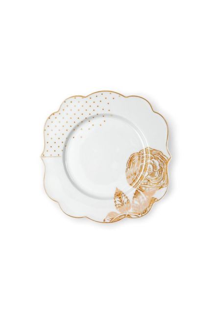 pastry-plate-royal-white-gold-details-pip-studio-17-cm