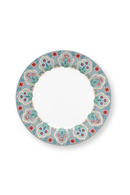 breakfast-plate-flower-festival-light-blue-floral-print-pip-studio-21-cm
