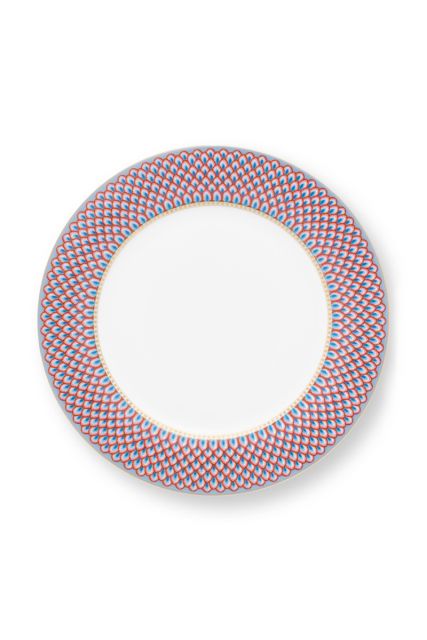 dinner-plate-flower-festival-light-blue-red-details-floral-print-pip-studio-26,5-cm