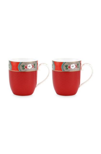 mugs-small-set-of-2-red-botanical-print-blushing-birds-pip-studio-145-ml