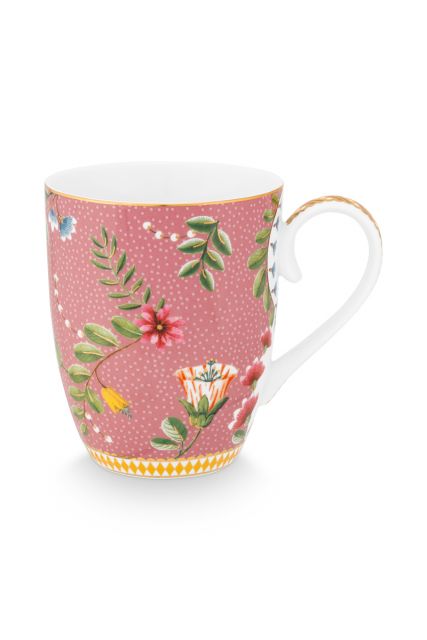 mug-la-majorelle-pink-large-botanical-print-pip-studio-350-ml