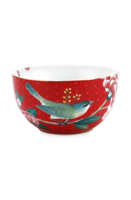 bowl-red-flower-birds-print-blushing-birds-pip-studio-12-cm