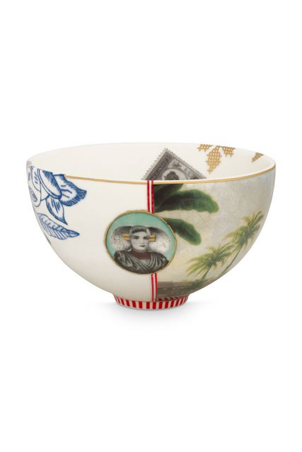 bowl-15-cm-white-botanical-print-heritage-pip-studio