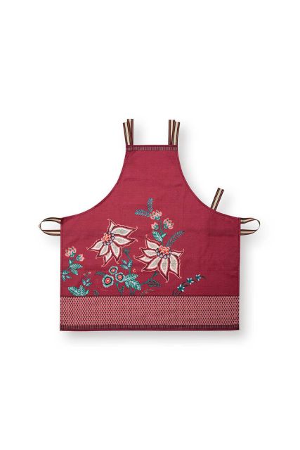 apron-flower-festival-dark-pink-cotton-floral-print-pip-studio-85x88-cm