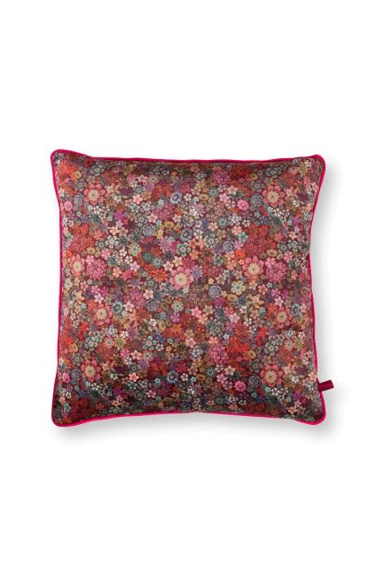 sierkussen-rood-bloemen-patroon-vierkant-pip-studio-kussen-50x50-cm-tutti-i-fiori- woonaccessoires