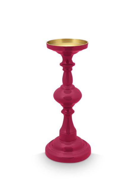 kaars-houder-metaal-roze-medium-pip-studio-woon-accessoires-34-cm