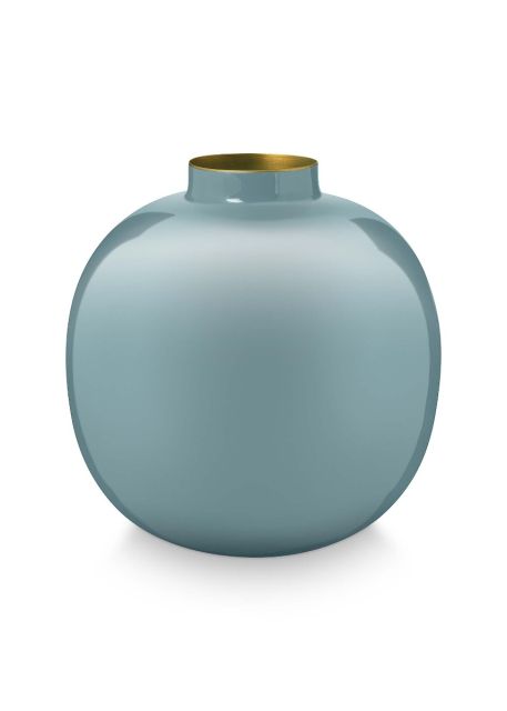 Vase-metall-hellblau-pip-studio-accessoires-wohnaccessoires-23-cm