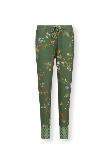 trousers-long-bobien-dark-green-pip-studio-kawai-flower-print-xs-s-m-l-xl-xxl