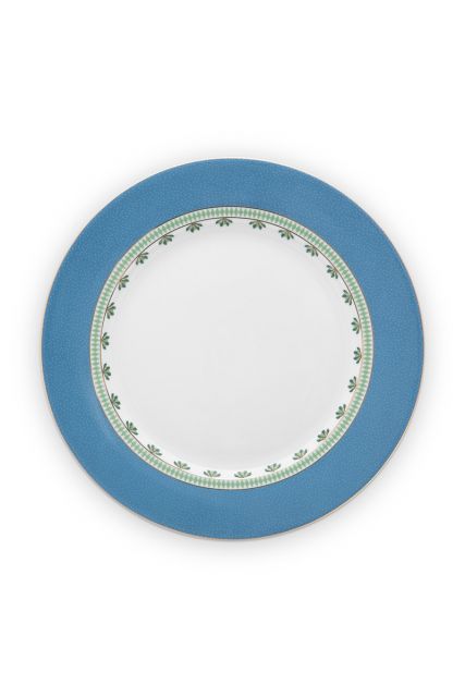 diner-bord-la-majorelle-van-porselein-met-bloemen-in-blauw-26,5-cm
