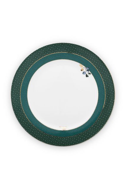 dinner-plate-winter-wonderland-made-of-porcelain-with-flowers-in-green-26,5-cm