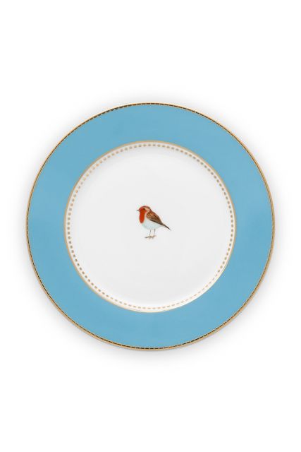 pastry-plate-love-birds-in-blue-with-bird-17-cm