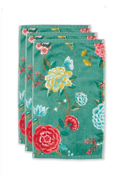 Guest-towel-set/3-floral-print-green-30x50-cm-pip-studio-good-evening-cotton
NL
