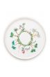 porcelain-small-cake-tray-jolie-dots-gold-21-cm-1/8-white-green-flowers-pip-studio-51.018.108