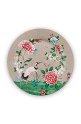 onderbord-khaki-bloemen-vogels-print-blushing-birds-pip-studio-32-cm