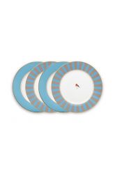 früstück-teller-set-4-plates-21-cm-blau-khaki-goldene-details-love-birds-pip-studio