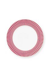 plate-royal-stripes-dark-pink-26.5-cm-porcelain-pip-studio