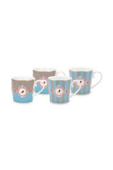 Mug-small-150-ml-set-4-mugs-blue-khaki-gold-details-love-birds-pip-studio