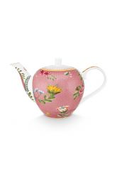 tea-pot-la-majorelle-pink-botanical-print-small-pip-studio-750-ml