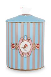 Love Birds Storage Jar Blue/Khaki