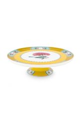 cake-tray-mini-yellow-flower-birds-print-blushing-birds-pip-studio-33,3x15,5-cm