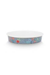 ovenschaal-rond-flower-festival-licht-blauw-bloemen-print-25.5-cm-5-cm-pip-studio