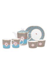 Tea-set/7-blue-khaki-gold-details-love-birds-pip-studio