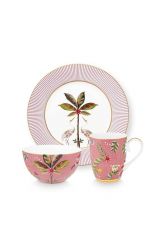 set-3-breakfast-set-la-majorelle-pink-floral-mug-plate-bowl-350--ml-21-cm-15-cm-porcelain-pip-studio