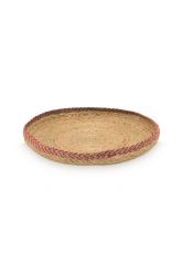 Dienblad-rond-jute-goud-pip-studio-31-cm