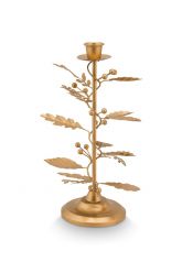 kandelaar-goud-blaadjes-vorm-metaal-27-cm-pip-studio-kerst-decoratie