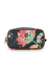 Necessaire-dunkel-blau-blumen-square-jambo-flower-pip-studio-24/17x16x8-PU