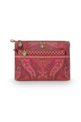 cosmetic-bag-combi-dark-pink-kyoto-festival-pu-leather-26x18x7.5-cm