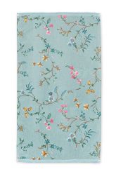 Douchelaken-bloemen-blauw-55x100-les-fleurs-pip-studio-katoen-terry-velour