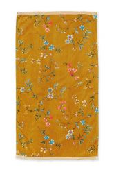 Bath-towel-floral-yellow-55x100-les-fleurs-pip-studio-cotton-terry-velour