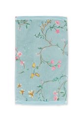 Gastendoek-blauw-bloemen-30x50-les-fleurs-pip-studio-katoen-terry-velour