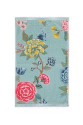 Gastendoek-blauw-bloemen-30x50-good-evening-pip-studio-katoen-terry-velour