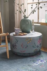 Stool-pouf-low-green-velvet-fleur-grandeur-pip-studio-36x60-cm