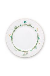 porcelein-plate-jolie-dots-gold-26.5-cm-6/24-weib-blumen-pip-studio-51.001.252